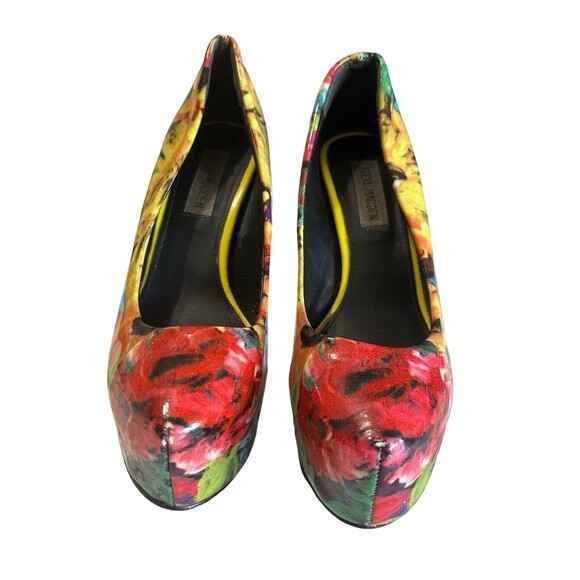 Steve Madden Dejavu Floral Multi Platform Stiletto Pumps Ultra Heels Women's 7M - Picture 4 of 13